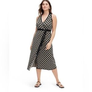 NWT Diane Von Furstenberg DVF Target - Black and White Wrap Dress